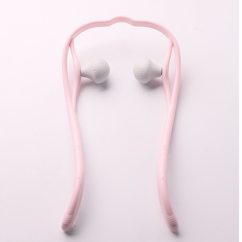 Picture of Manual Cervical Spine Massager Shoulder Neck Handheld Roller Cervical Spine Massager Neck Clip