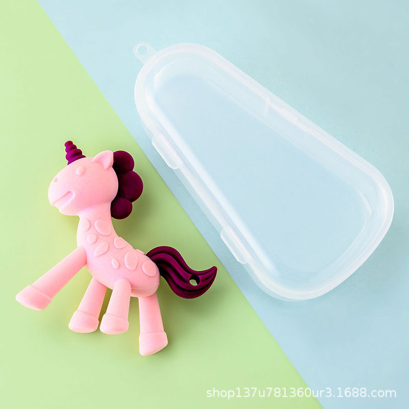 Picture of Manufacturer Hot Selling Baby Food Grade Silicone Teether Baby Teething Stick Baby Silicone Toy Chewing Gum Toy Wholesale
