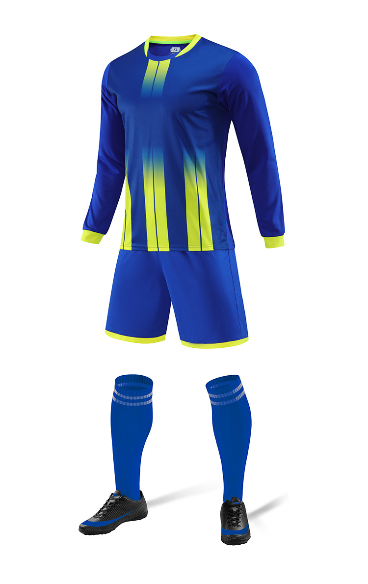 Picture of Children's Clothing Men's and Women's Long-Sleeved Football Uniform for Primary and Secondary School Students Football Uniform for Competition Sports Volleyball Training Team Uniform