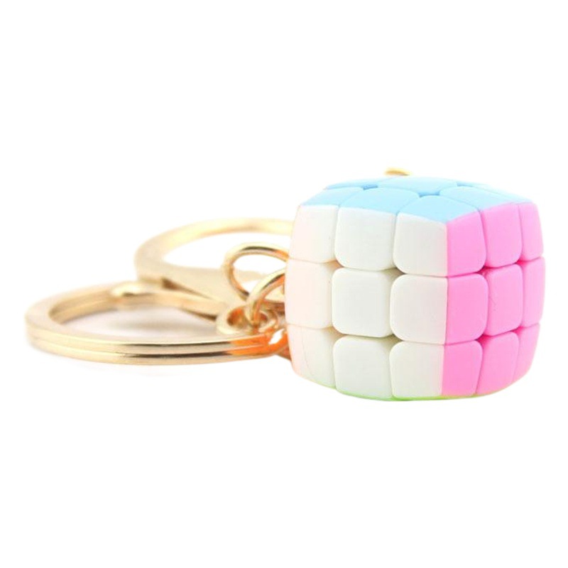 Yongjun Mini Bread Level 3 Series Keychain Rubik's Cube Small and Smooth Level 3 Mini Rubik's Cube Educational Toy