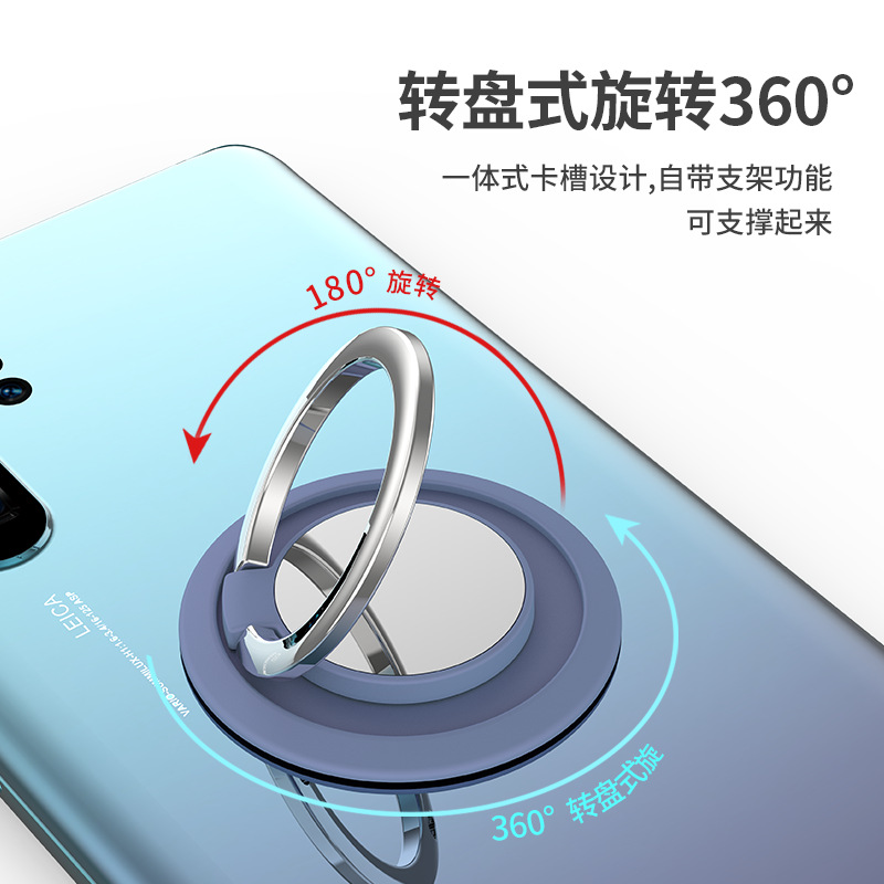 Picture of New mobile phone bracket ring buckle creative bracket LOGO gift universal lazy car bracket creative rotation