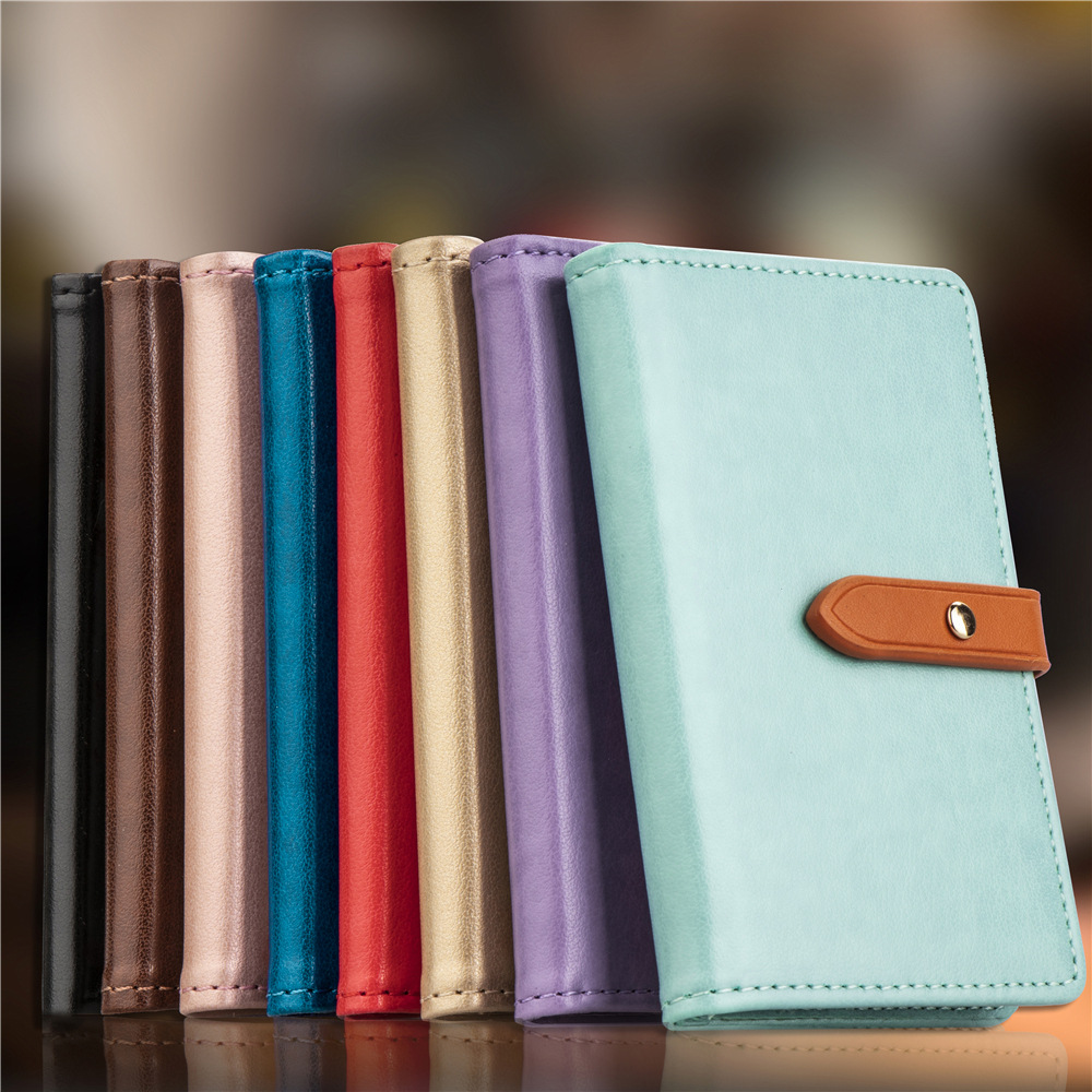 Picture of Mobile phone card bag back card holder creative bracket 3m glue paste bus card set Korean wallet gift customization