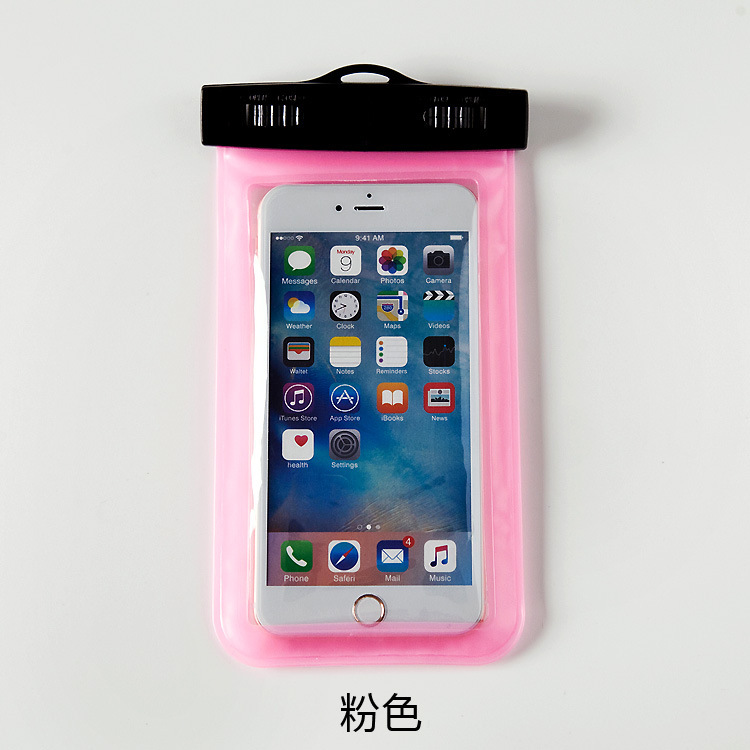Picture of Large window smart phone waterproof bag PVC plastic clip sealing mobile phone rainproof storage bag large screen 7 inch screen Universal