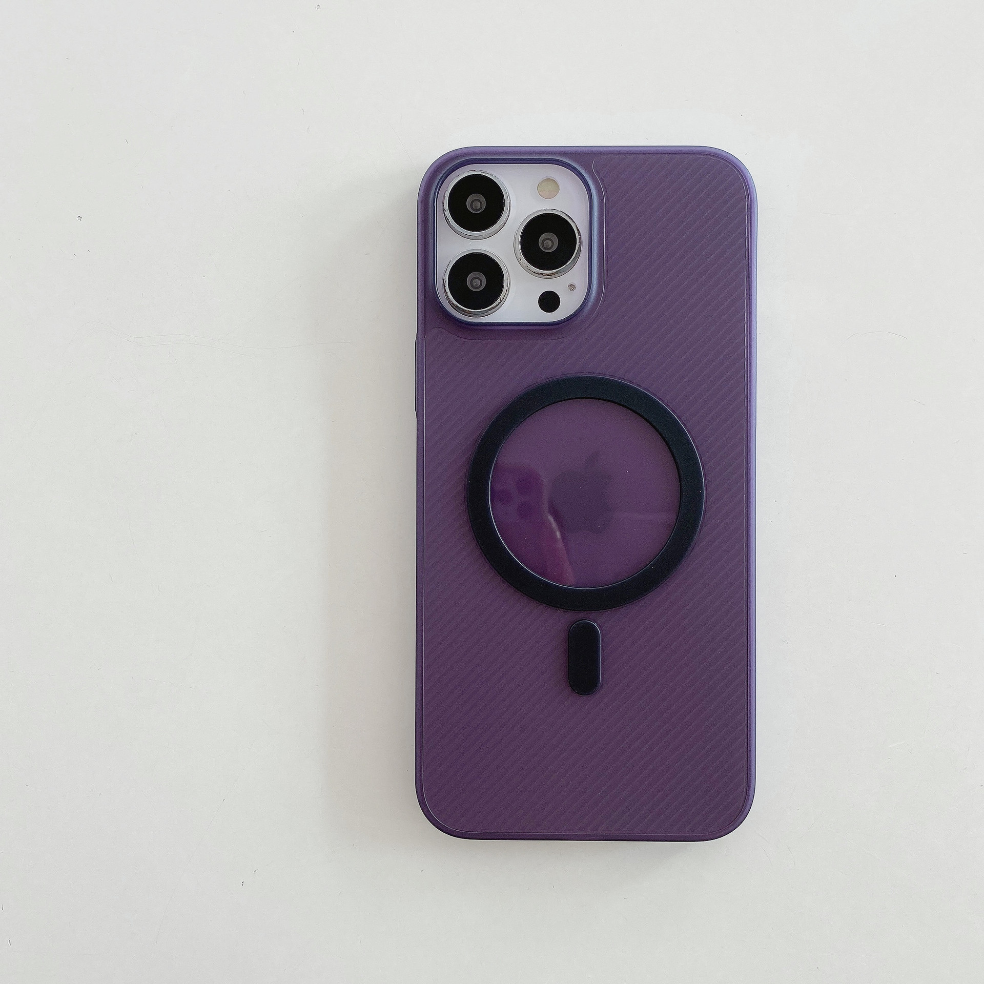 Picture of For Apple 16 Magnetic Attracted Frosted Phone Case iphone15 Simple Protective Case 14promax Ultra-thin 13 Twill