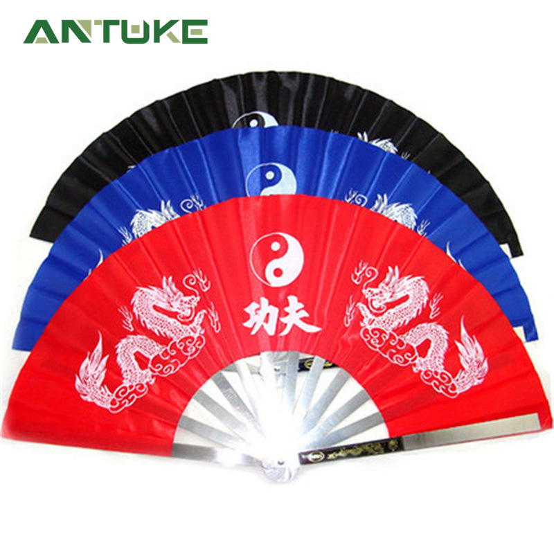Stainless Steel Taiji Fan Fitness Kung Fu Fan Taijiquan Martial Arts Performance Fan Dance Fan Square Dance Fan