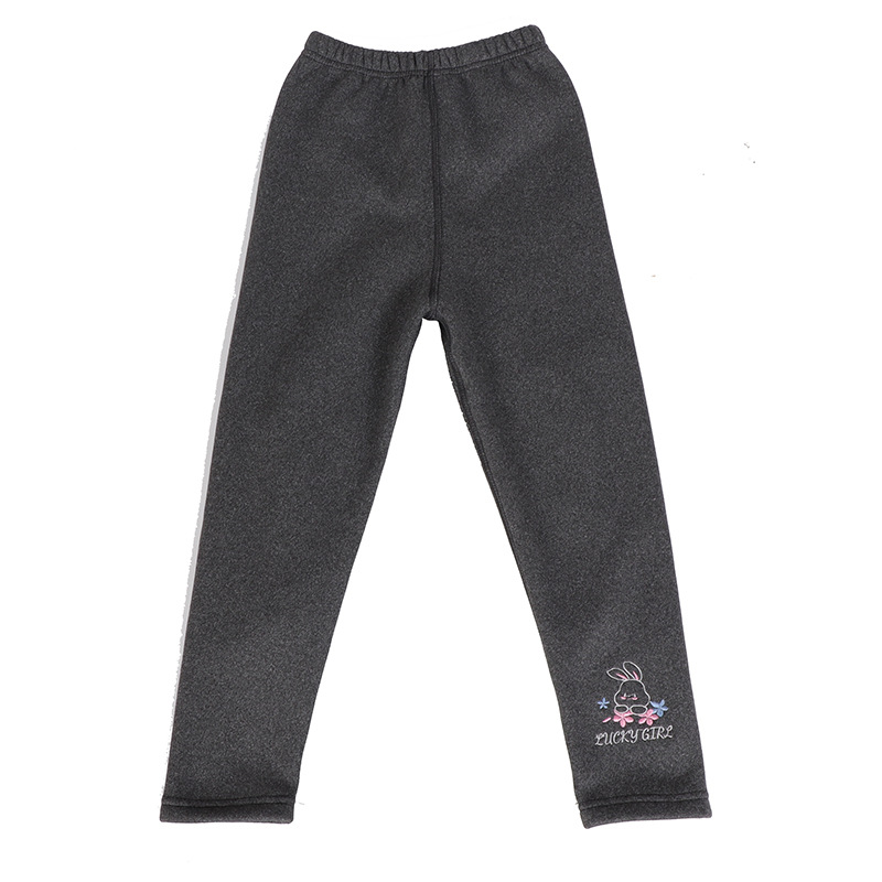 Picture of Girls' leggings spring and autumn outdoor wear 2023 New 2-year-old 3 autumn clothes 4 Western style 5 fleece-lined baby Winter Children's pants