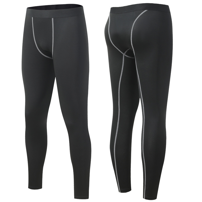 Picture of Sports fitness pants men's running training trousers quick-drying breathable sports leggings basketball stretch sports tights