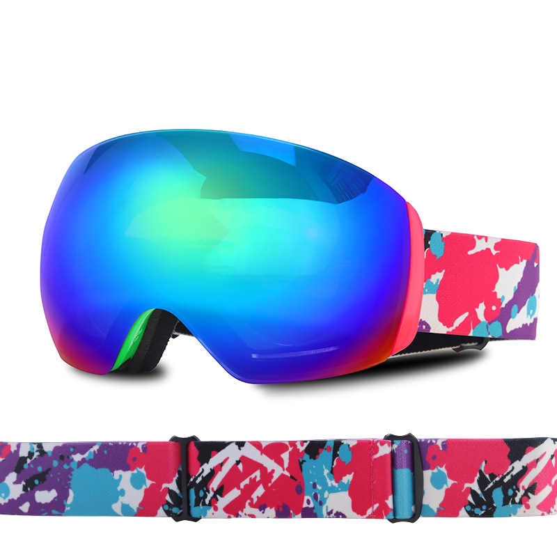 Picture of Factory in stock Cross-border Ski Goggles Large Spherical Adult Double Layer Lasting Anti-fog Ski Glasses Ski Equipment for Men and Women
