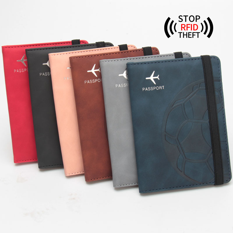 Picture of RFID anti-magnetic football Passbook holder Qatar World Cup air ticket holder multi-card seat strap travel Passbook Holder