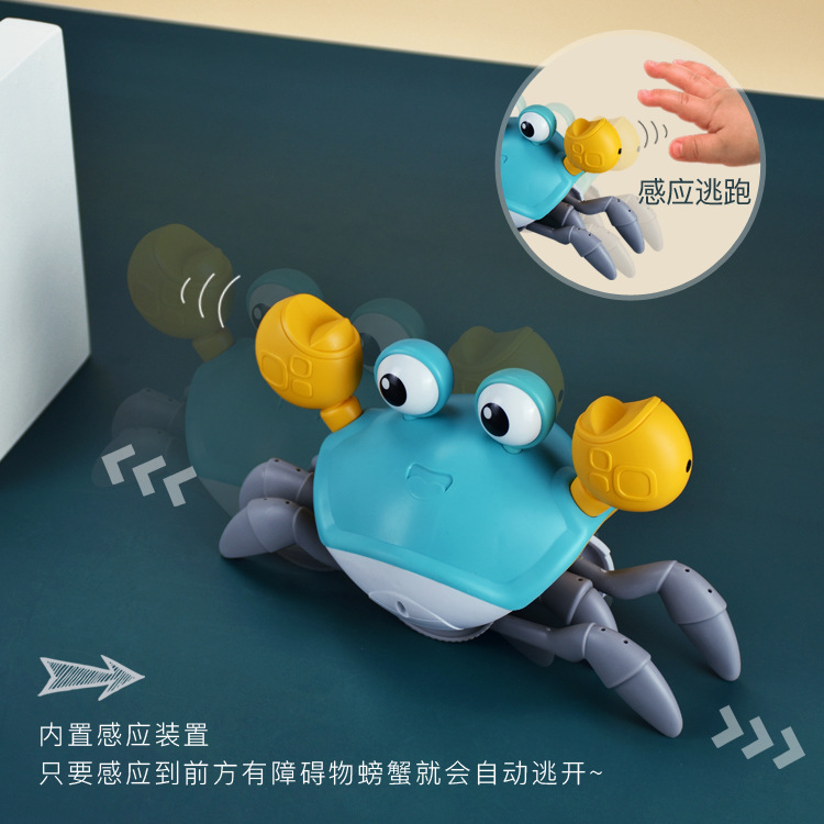 Picture of Shake the sound Net red electric induction crab rechargeable children crawling walking to avoid obstacles 1-2 years old toys wholesale