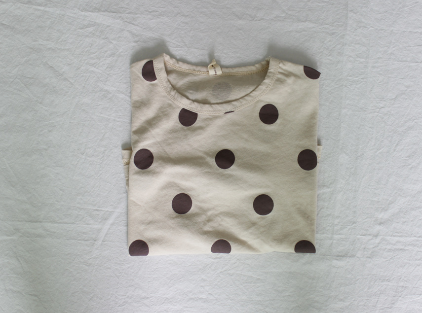 Picture of Summer Kidsren's T-Shirt Short-Sleeved Boys' Bottoming Shirt Korean Style Round Neck Polka Dot Versatile Girls' Tops Cotton Spot Wholesale