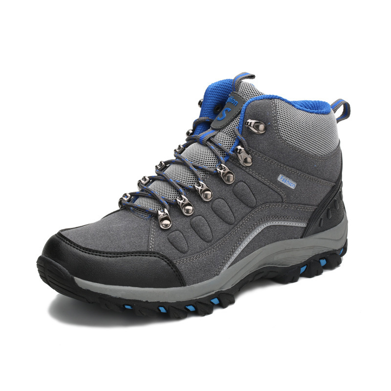 Picture of Cross-border plus size Winter Warm Outdoor Couple Hiking Shoes High-top fleece-lined Cotton Shoes Men's Shoes Sports Hiking Shoes 8011