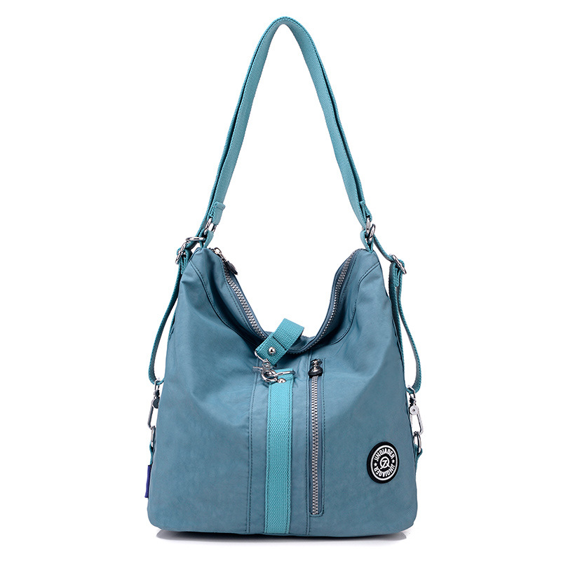 Picture of Fashionable large capacity multi-functional backpack women's casual nylon bag simple travel shoulder handbag
