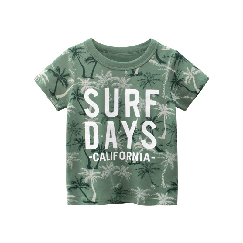 Picture of Korean Style Kidsren's Clothing Wholesale 2025 Summer New Boys' Short-Sleeved T-Shirts Kidsren's Clothing Baby Tops Dropshipping