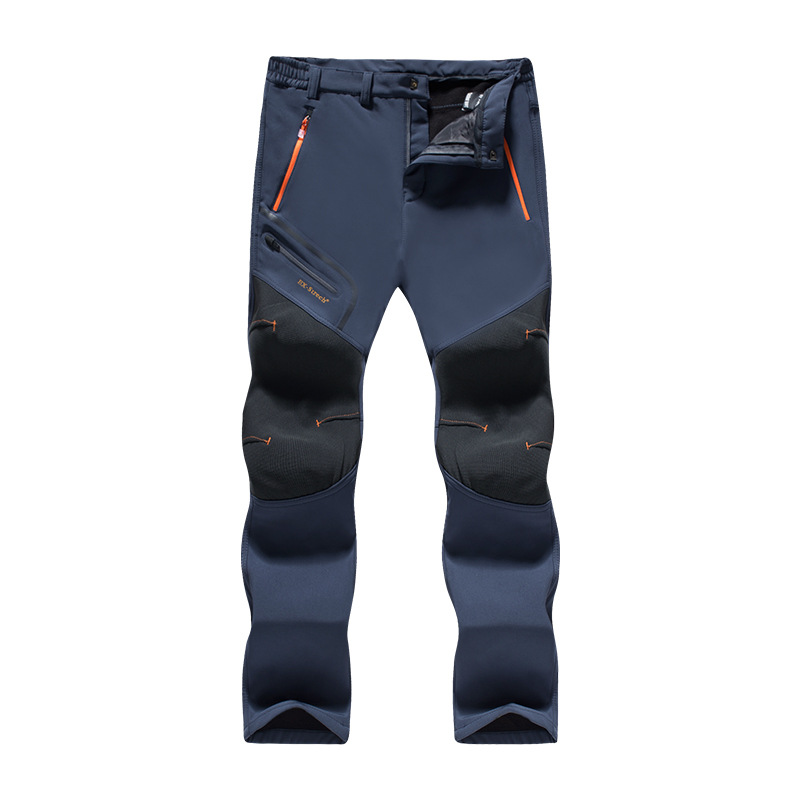 Picture of Outdoor Rush Pants Men's and Women's Autumn and Winter Velvet Thickened Windproof Waterproof Large Size Warm Fleece Climbing Ski Pants