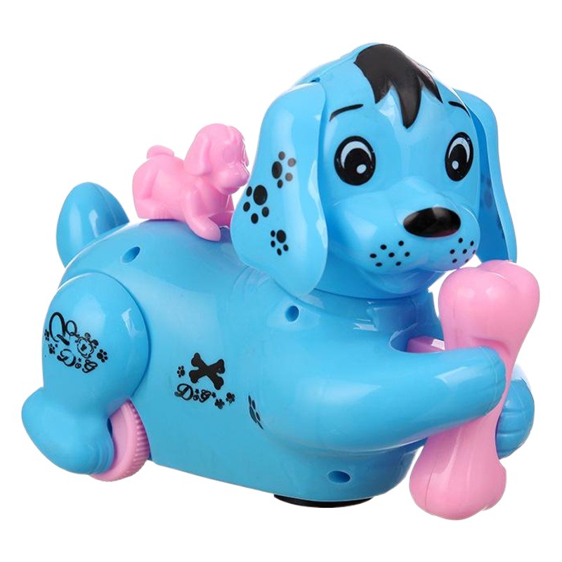 Electric Universal dog luminous children's toy colorful flash Music puzzle with sound puppy gift gift wholesale