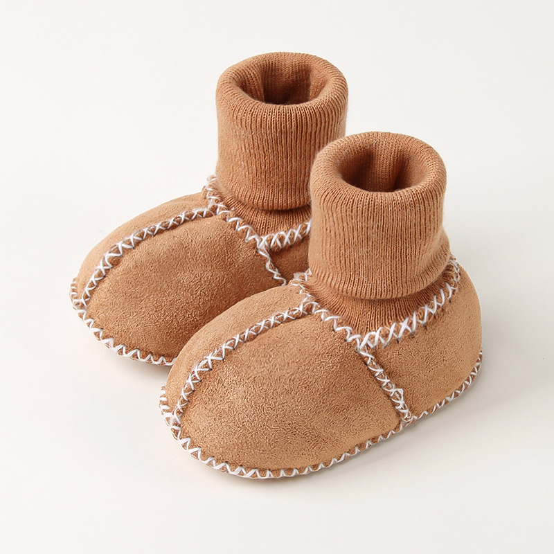 Picture of Baby Toddler Shoes, Baby Socks, Winter 0-12 Months Baby Toddler Shoes, Thickeneded and Velvet Soft-Soled Baby Shoes