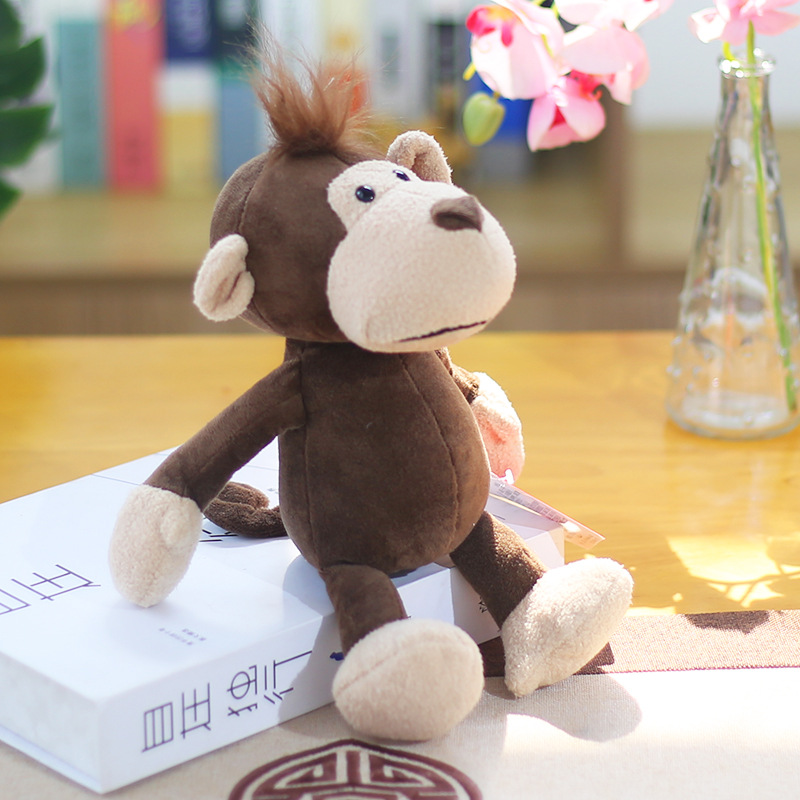Picture of Forest Animal Doll Plush Toy Elephant Monkey Tiger Lion Giraffe Doll Children's Gifts Wholesale