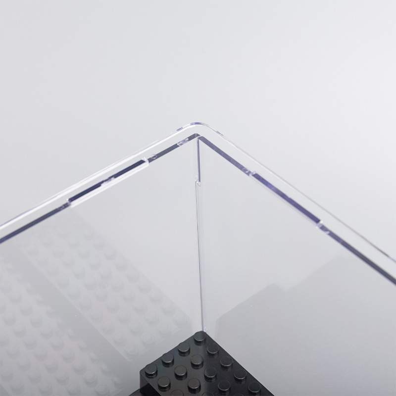 Picture of Three-layer dustproof storage box assembled building blocks display box transparent 3-layer acrylic display box large particle LOZ