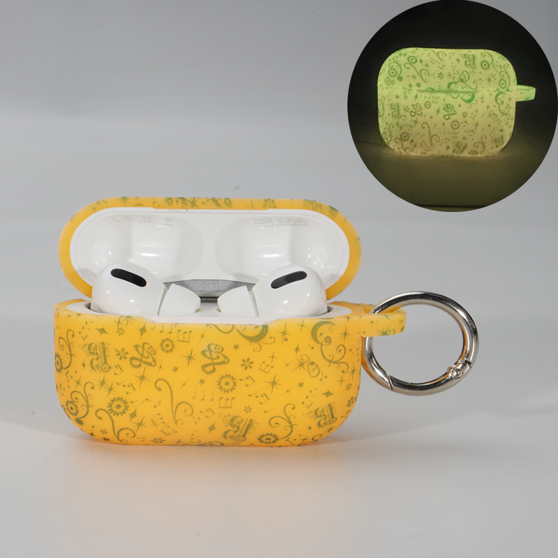 Picture of New applicable airpods protective case for apple 3 generation luminous earphone case airpods pro2 earphone protective case