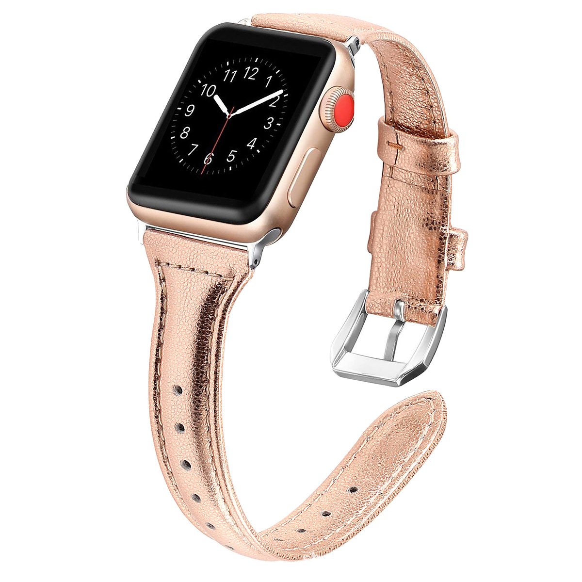 Picture of For Apple Watch Small Waist Leather Strap Apple iwatch109876SE Thin Strap Shrink Simple