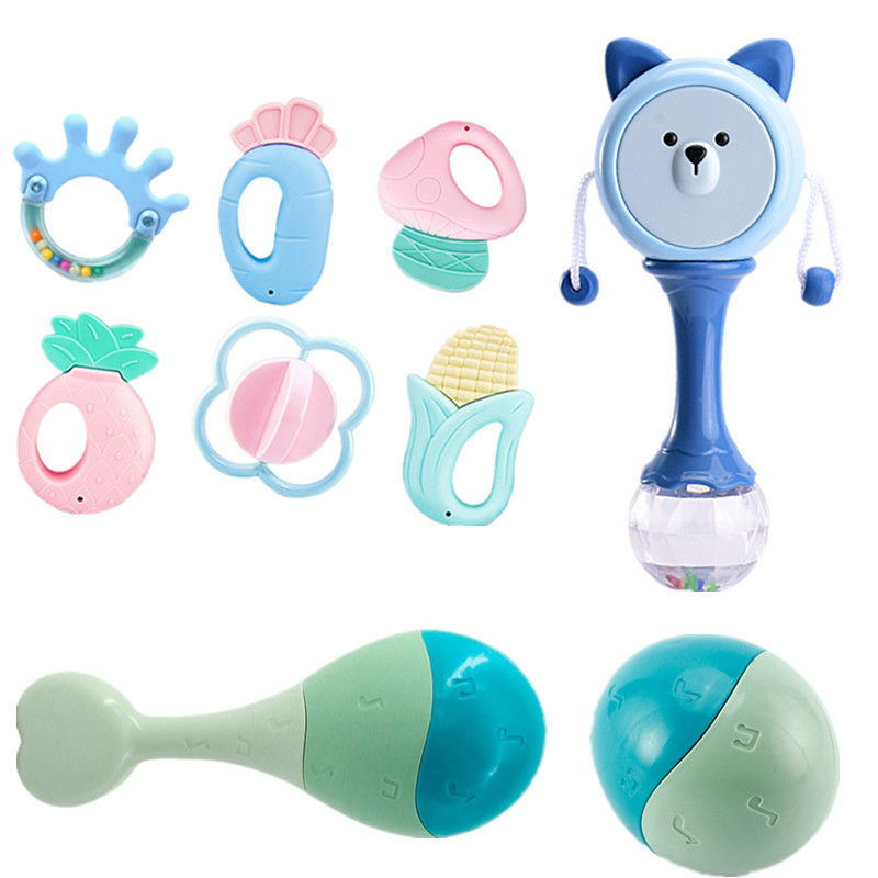 Picture of Hand Rattle Baby Toy 0-1 Year Old Tooth Gel Boiled Baby Newborn Rattle Early Education Children Soothing Early Education