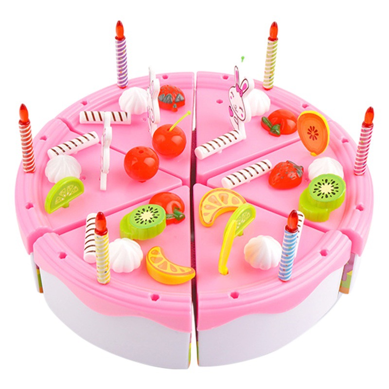 Play house cake children's toys 45-piece set baby kitchen cut fun girl birthday gift stall wholesale