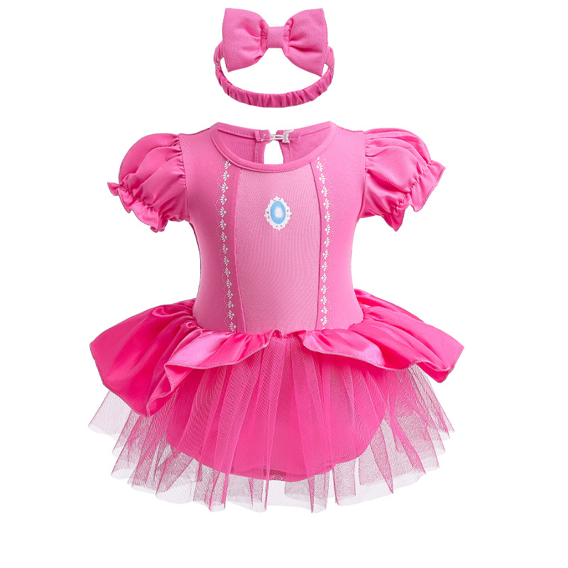 Picture of Halloween Children's Clothing, Short-Sleeved Pullover, Baby Baby Princess Jumpsuit, Princess Style Dress