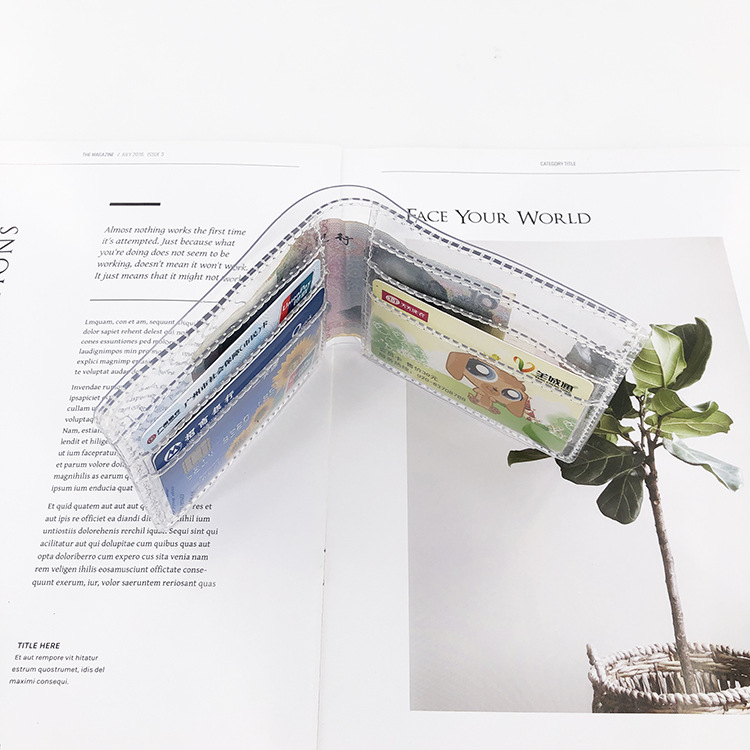 Picture of Korean and Japanese Fashion ins Transparent Jelly PVC Coin Purse Card Holder ID Bag Card Holder Cross-border Silver Bag Small Bag