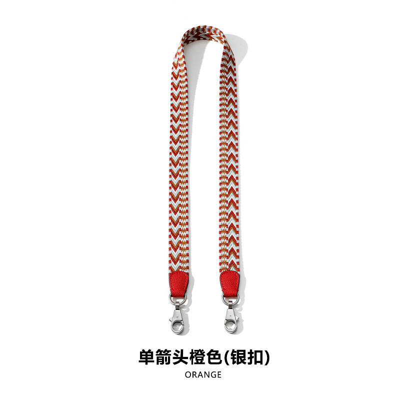 Picture of MHS-F-33 Single Arrow Pattern Wide Shoulder Strap with Litchi Pattern Strap High-end Canvas Patchwork Bag Shoulder Strap Accessories