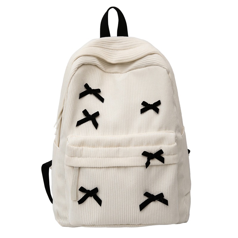 Picture of Japanese-style Ins Schoolbag Women's High-value Simple Cute Bow Backpack for College Students Women's Korean-style Senior high school Backpack