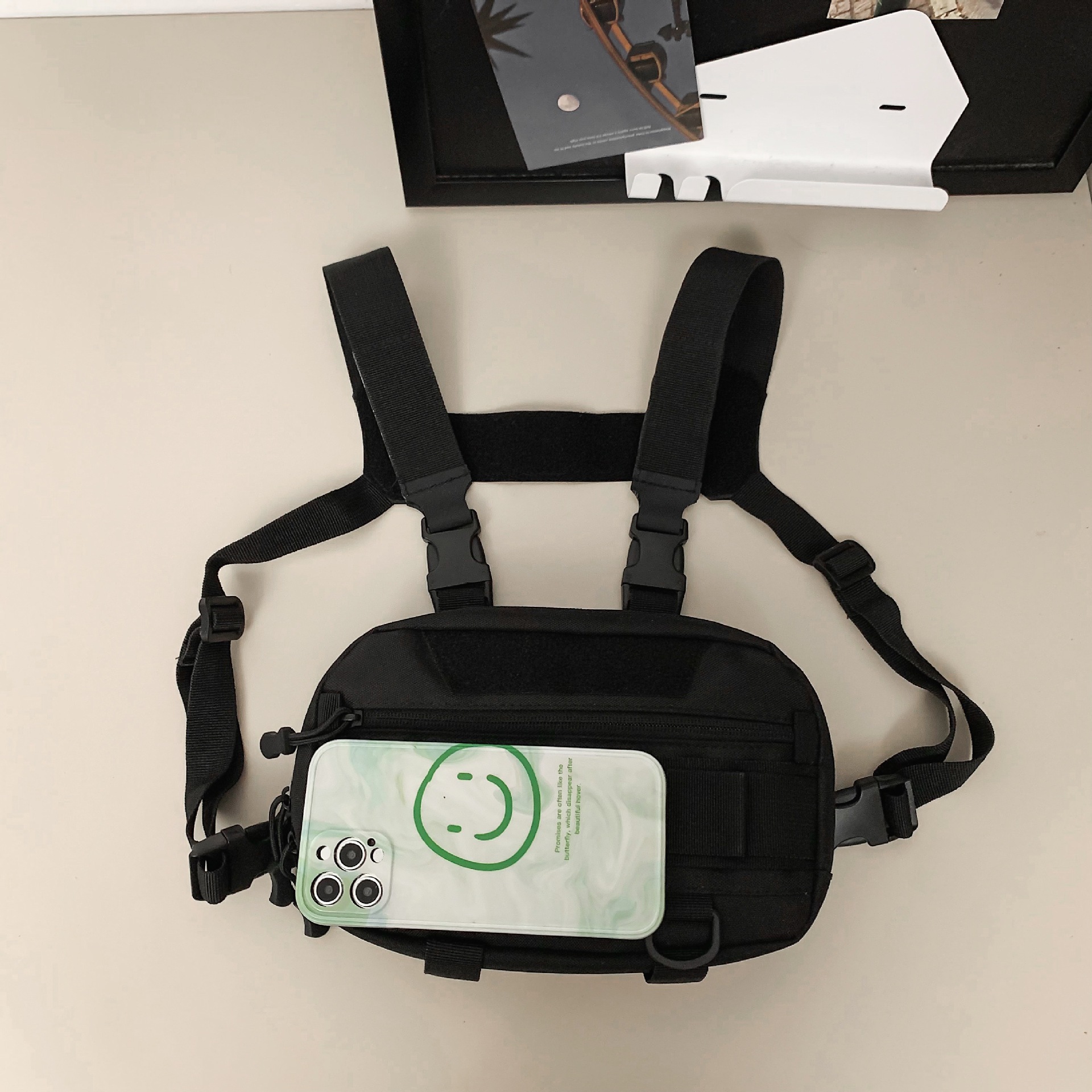 Picture of New Luya Bag Tactical Chest Bag Men's Chest Bag Trendy Brand Waist Bag Multifunctional Outdoor Cycling Sports Vest Hanging Bag