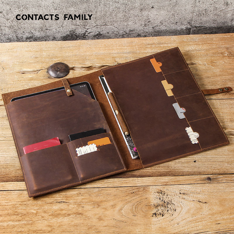 Picture of For Apple iPadPro12.9 leather protective case with pen slot mobile phone bag multi-card iPad leather case wholesale