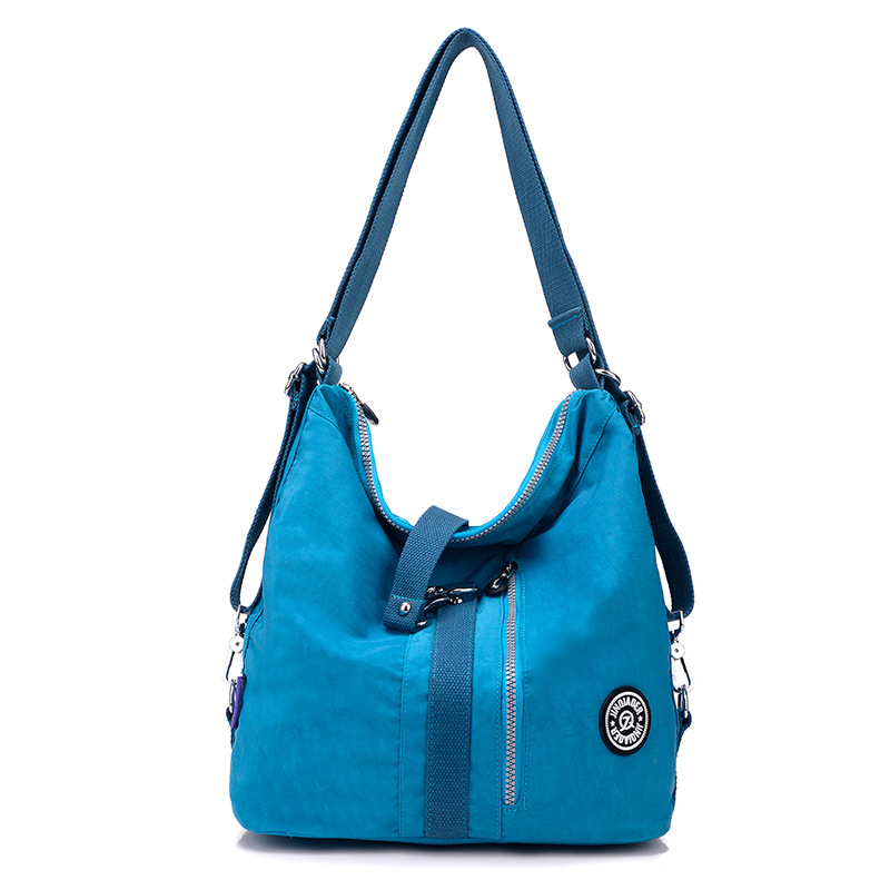 Picture of Fashionable large capacity multi-functional backpack women's casual nylon bag simple travel shoulder handbag