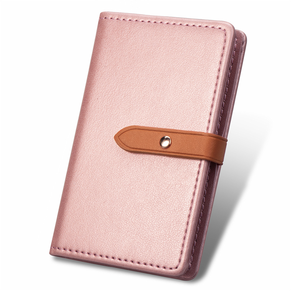 Picture of Mobile phone card bag back card holder creative bracket 3m glue paste bus card set Korean wallet gift customization