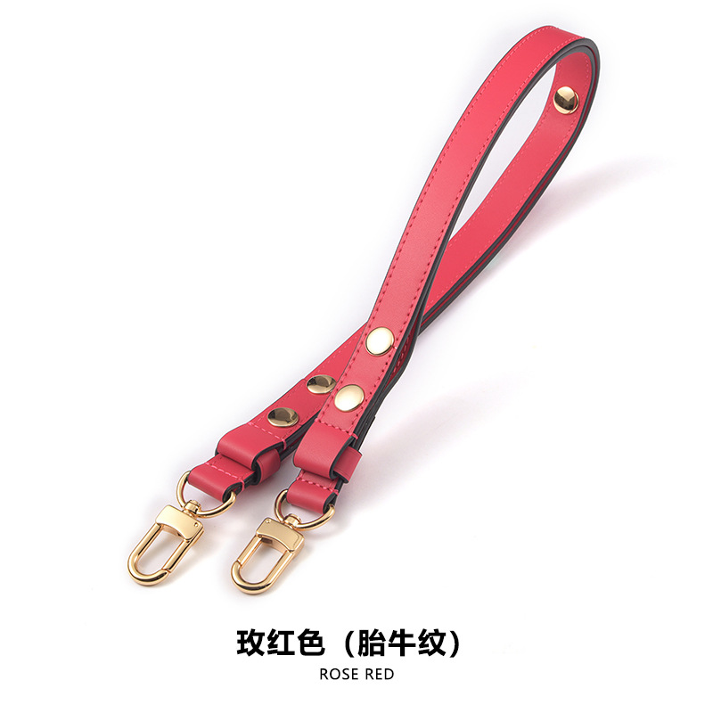 Picture of Mahuangshi MHS-C-38 3rd Gear Adjustable Rivet Shoulder Strap 26 Wash Bag Transformed Brown Women's Bag Shoulder Strap Underarm