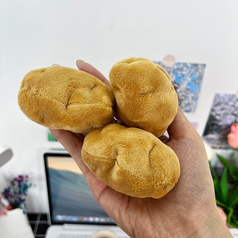 Picture of Super cute potato doll pendant plush key ring creative doll vegetable food key chain student pendant