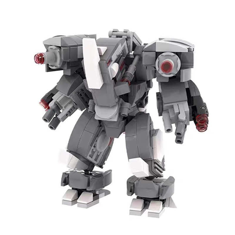 Picture of Domestic Building blocks compatible with Lego MOC Star Wars series rhinoceros Mech assembly robot intelligence suit Model Male