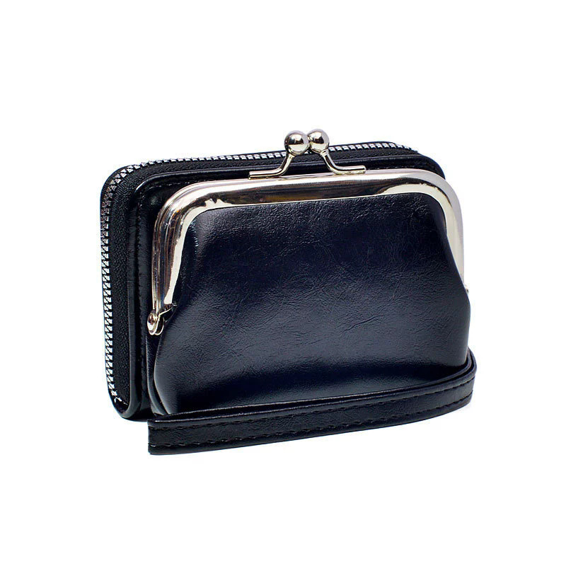 Picture of 2025 New Retro Style Clip Bag Personalized Mini Multi-Compartment Card Slot Card Bag Coin Bag Hand-Held Small Bag