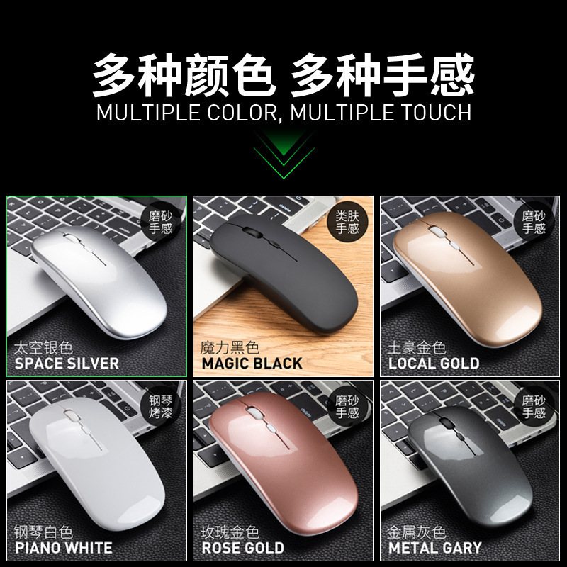 Picture of Source Factory Dual-Mode Wireless Mouse Rechargeable Silent Luminous 2.4g + Bluetooth Mouse Type-C Mouse