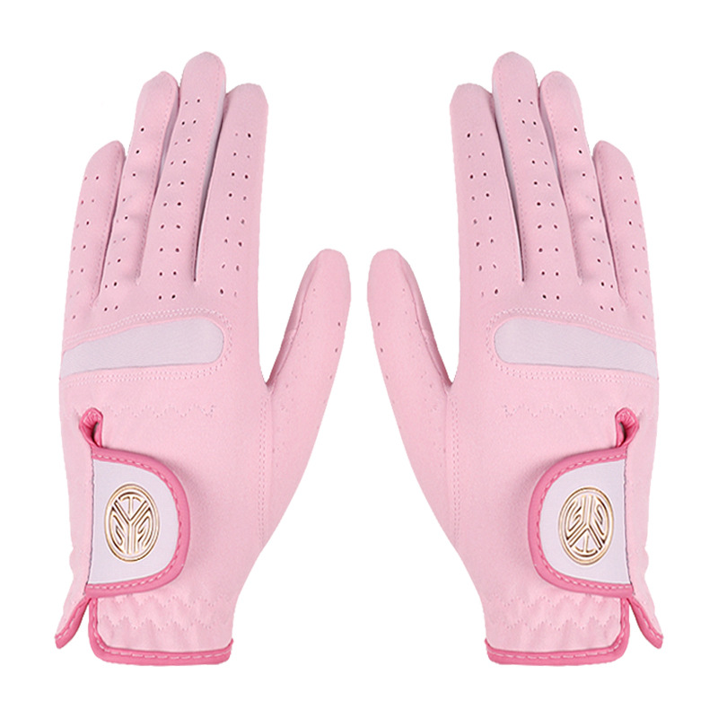 Picture of Golf gloves women's ultra-fiber cloth sunscreen breathable wear-resistant washable golf gloves can add LOGO
