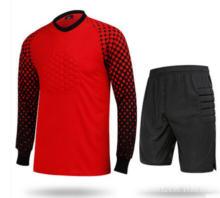 Picture of genuine goods Goalkeeper Clothing suit Adult Children Goalkeeper Clothing Professional Goalkeeper Clothing Thickened Sponge Protection Cushion