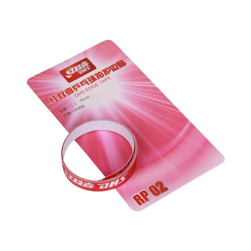 Picture of Genuine goods red double happiness table tennis racket edge protection bumper strip 1 pack table tennis edge protection strip