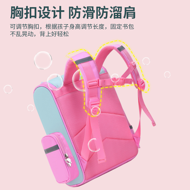 Picture of New elementary school student space schoolbag 8 to 12 years old burden reduction spine protection backpack boys and girls models can be Wholesale
