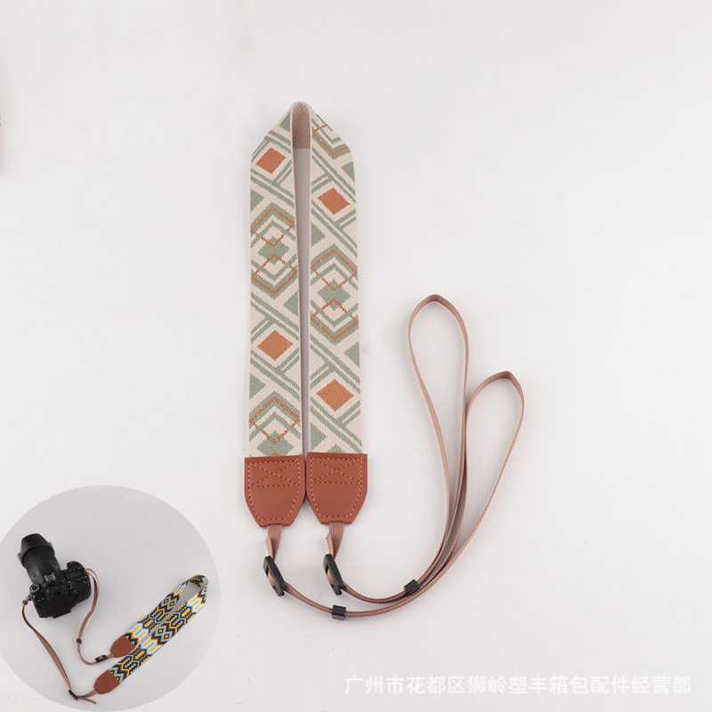 Picture of in stock Camera Shoulder Strap Decompression Camera Strap Hanging Neck Jacquard Camera Strap Various Types Universal Camera Strap