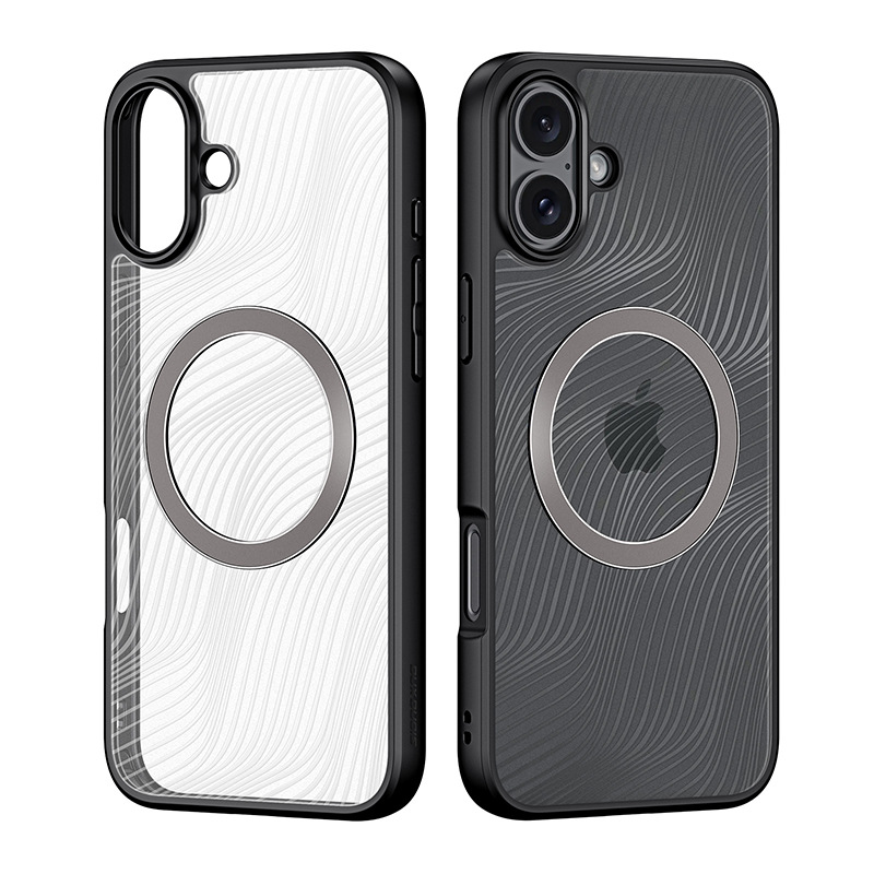 Picture of Suitable for Iphone17Pro Transparent Frosted Mobile Phone Case Wholesale Magsafe Magnetic Apple 17 Stand Back Case