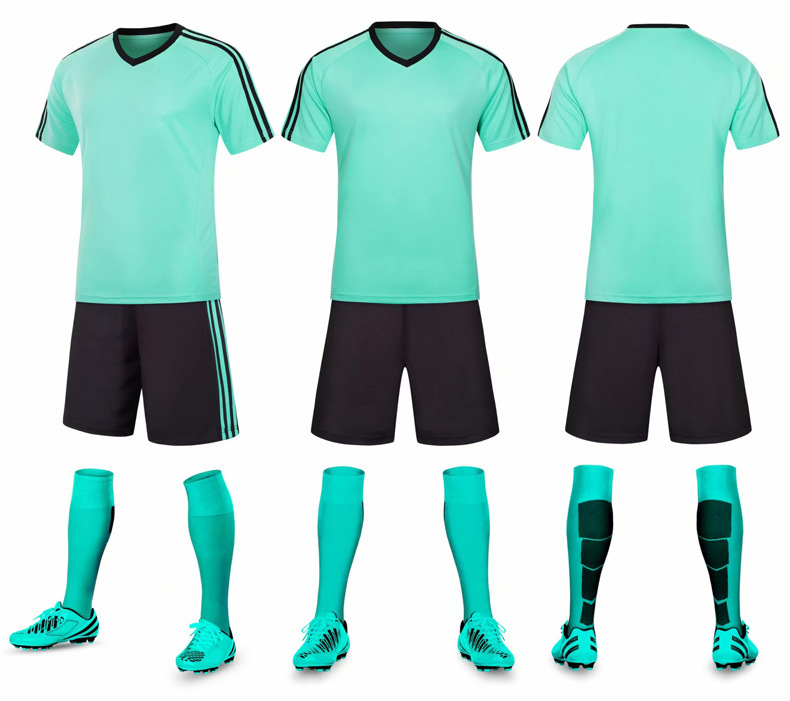 Picture of New Football Clothes Training Clothes suit Men's and Women's Short-sleeved Summer Adult Children's Game Team Clothes Football Clothes Fixed Printing