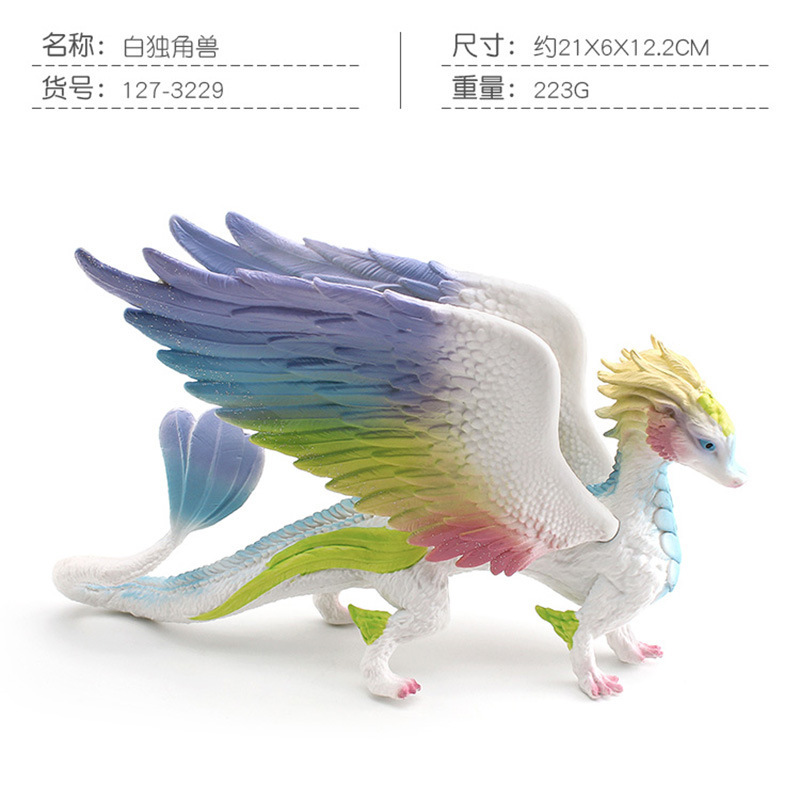 Picture of Unicorn Doll Toy Simulation Mini Animal Model Unicorn European Myths and Legends of Monasteries