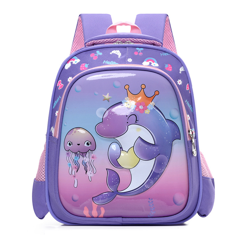 Picture of New Raceway Children's Backpack 2024 New Cartoon Pattern Kindergarten Lightweight Ridge Protection Not Large Capacity Backpack