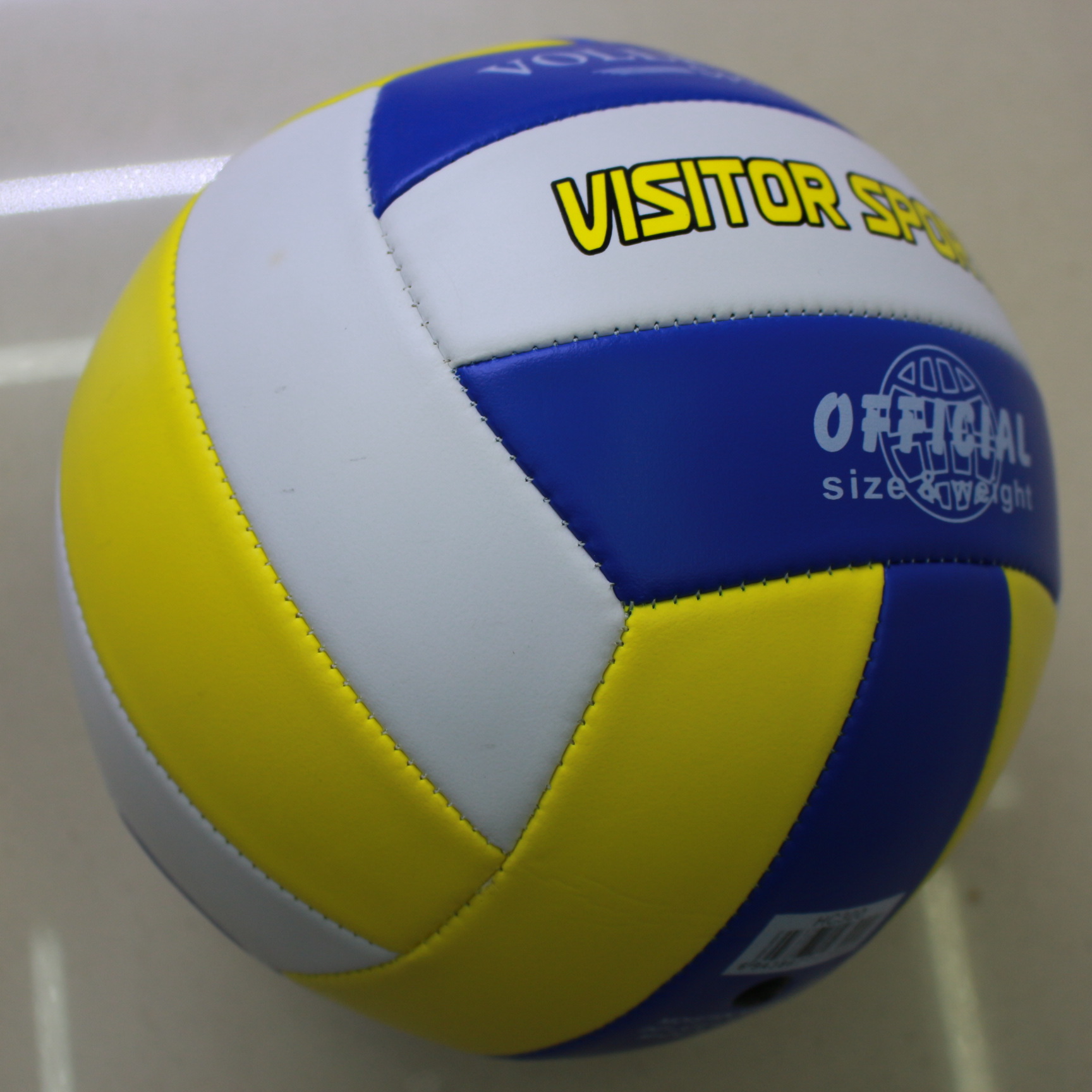 Picture of Authentic No.5 yellow blue white foam volleyball senior high school entrance examination standard competition soft volleyball large quantity discount can be issued on behalf